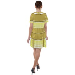 Short Sleeve Shoulder Cut Out Dress  