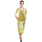E8kogkcwqam3rmd Quarter Sleeve Midi Velour Bodycon Dress