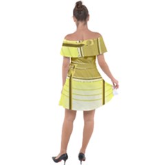 Off Shoulder Velour Dress 