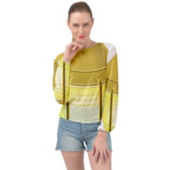 Banded Bottom Chiffon Top 