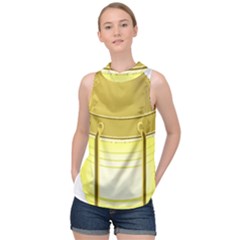 High Neck Satin Top 