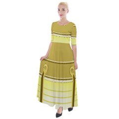 Half Sleeves Maxi Dress 
