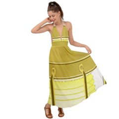 Backless Maxi Beach Dress 
