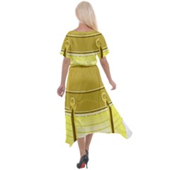 Cross Front Sharkbite Hem Maxi Dress 