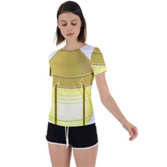 Back Circle Cutout Sports T-Shirt 