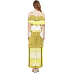 Draped Sleeveless Chiffon Jumpsuit 