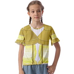Kids  Cuff Sleeve Scrunch Bottom T-Shirt 