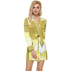 Long Sleeve Satin Robe 