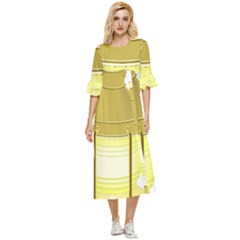 Double Cuff Midi Dress 