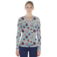 V-Neck Long Sleeve Top 