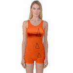 Drawing-1 Sketchpad One Piece Boyleg Swimsuit