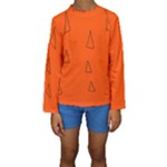 Drawing-1 Sketchpad Kids  Long Sleeve Swimwear
