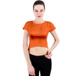 Drawing-1 Sketchpad Crew Neck Crop Top