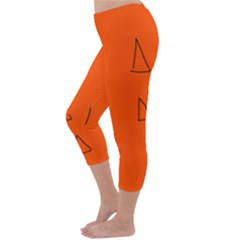 Capri Winter Leggings Back Capri Winter Leggings Back