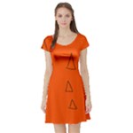 Drawing-1 Sketchpad Short Sleeve Skater Dress