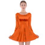 Drawing-1 Sketchpad Long Sleeve Skater Dress