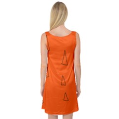 Sleeveless Satin Nightdress Back Sleeveless Satin Nightdress Back
