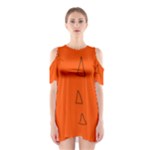 Drawing-1 Sketchpad Shoulder Cutout One Piece Dress