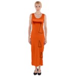 Drawing-1 Sketchpad Fitted Maxi Dress