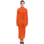 Drawing-1 Sketchpad Turtleneck Maxi Dress