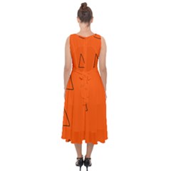 Midi Tie-Back Chiffon Dress 