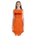 Drawing-1 Sketchpad Sleeveless Chiffon Dress  