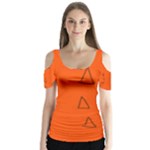 Drawing-1 Sketchpad Butterfly Sleeve Cutout Tee 