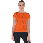 Drawing-1 Sketchpad Short Sleeve Sports Top 