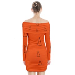 Long Sleeve Off Shoulder Dress 