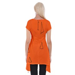 Short Sleeve Side Drop Tunic 