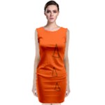 Drawing-1 Sketchpad Sleeveless Velvet Midi Dress
