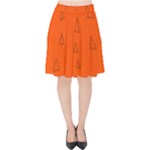 Drawing-1 Sketchpad Velvet High Waist Skirt