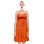 Drawing-1 Sketchpad Spaghetti Strap Velvet Dress