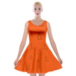 Drawing-1 Sketchpad Velvet Skater Dress
