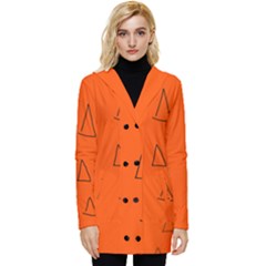 Button Up Hooded Coat  