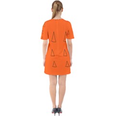 Sixties Short Sleeve Mini Dress 