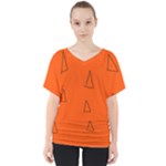 Drawing-1 Sketchpad V-Neck Dolman Drape Top