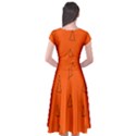 Cap Sleeve Wrap Front Dress 