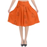 Drawing-1 Sketchpad Flared Midi Skirt