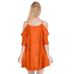Cutout Spaghetti Strap Chiffon Dress 