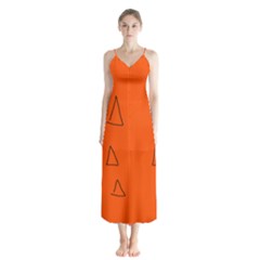Button Up Chiffon Maxi Dress 