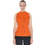 Drawing-1 Sketchpad Mock Neck Shell Top