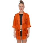 Drawing-1 Sketchpad Open Front Chiffon Kimono