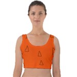 Drawing-1 Sketchpad Velvet Crop Top