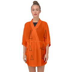 Half Sleeve Chiffon Kimono 