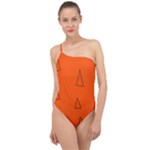 Drawing-1 Sketchpad Classic One Shoulder Swimsuit
