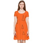 Drawing-1 Sketchpad Inside Out Cap Sleeve Dress
