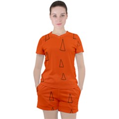 Women s Mesh T-Shirt and Shorts Set 