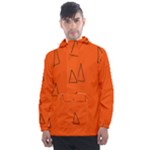 Drawing-1 Sketchpad Men s Front Pocket Pullover Windbreaker