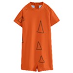 Drawing-1 Sketchpad Kids  Boyleg Half Suit Swimwear